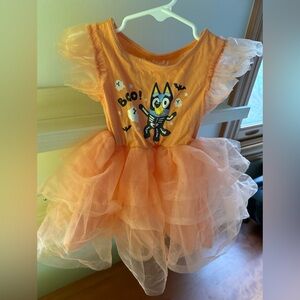 Orange Halloween Bluey Dress